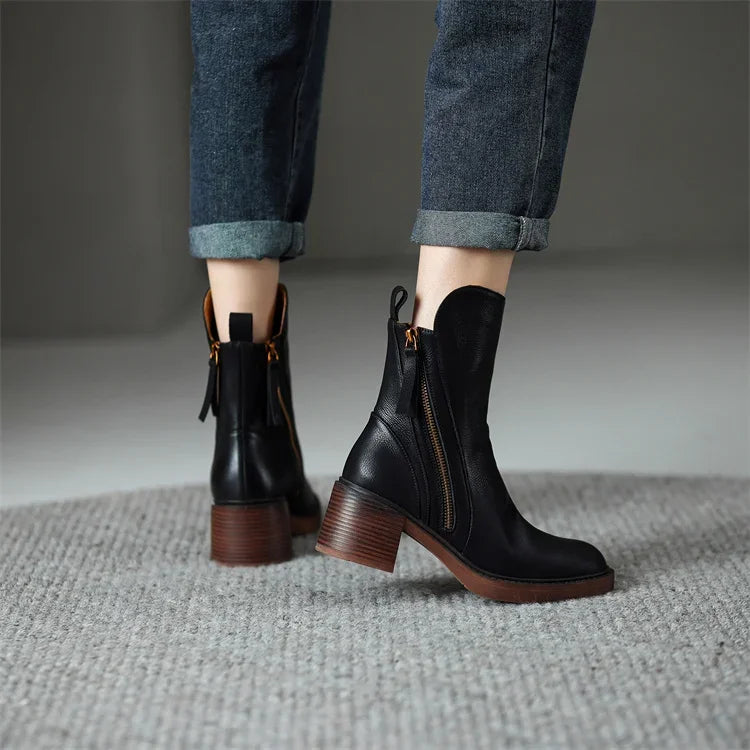 CSONS™ | Leather Ankle Boots