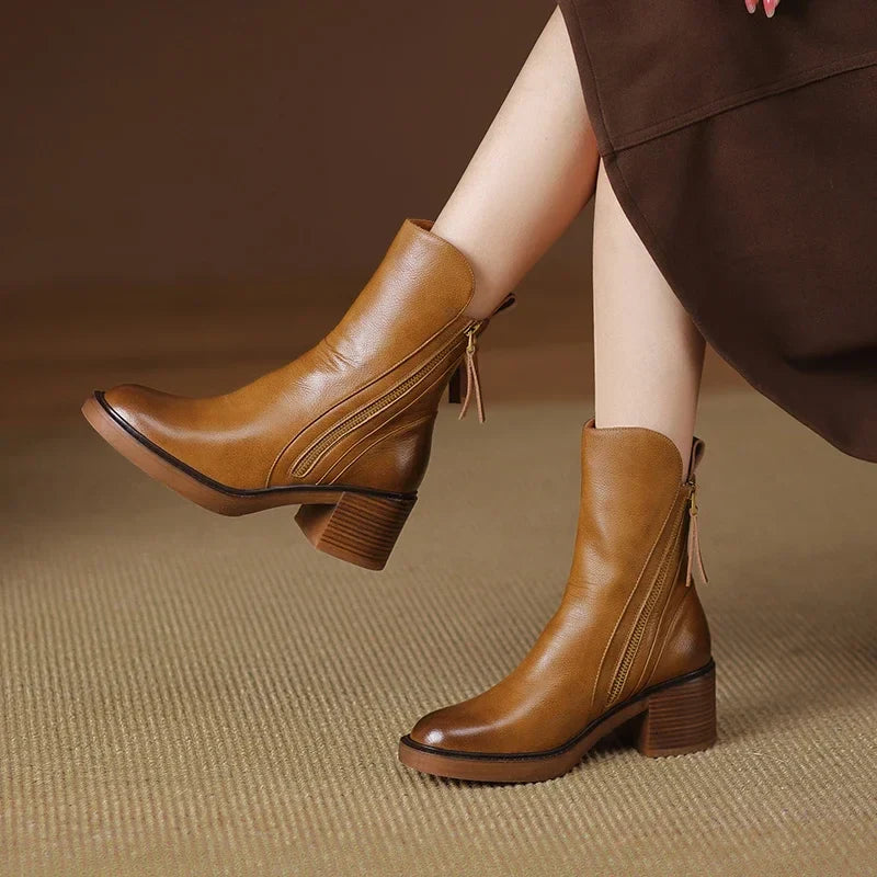 CSONS™ | Leather Ankle Boots