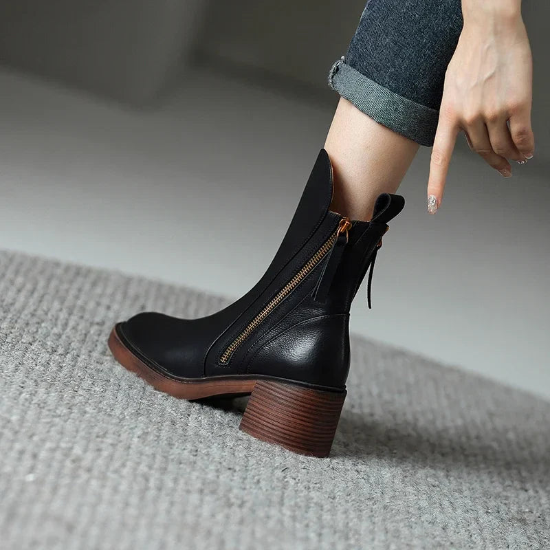 CSONS™ | Leather Ankle Boots