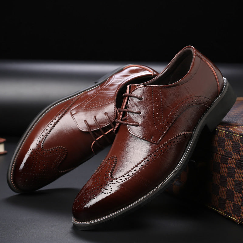 CSONS™ |  Leather Brogue Dress Shoes