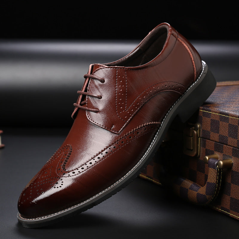 CSONS™ |  Leather Brogue Dress Shoes